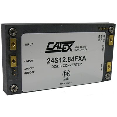 9-36 VDC input, 12 V output, 1 kW, isolated, & encapsulated Full Brick with screw terminals
